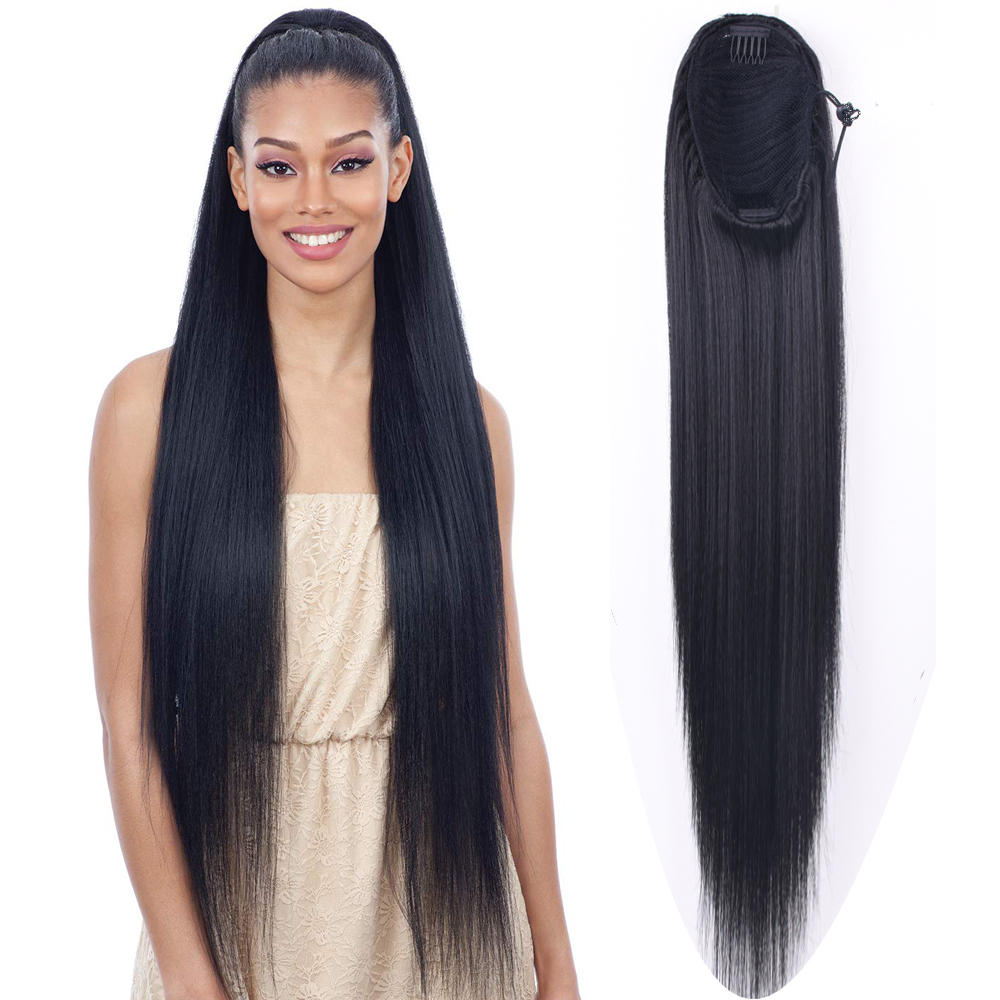 Hair Band Elastic - 30นิ้วยาว Afro พัฟ Yaki Straight Drawstring
