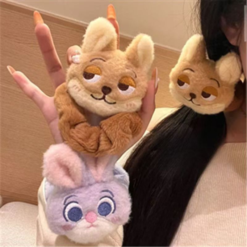 Hair Band Elastic - ที่คาดผมยางยืดลายการ์ตูนซูโทเปีย จูดี้ นิค ของเล่นตุ๊กตาผูกผม น่ารัก สำหรับผู้หญิงและเด็กผู้หญิง