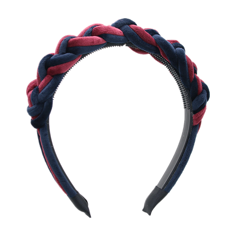 Women Accessories Bd - BD-1 กว้างถักกํามะหยี่ 3 ซม.กว้างธรรมดาออกแบบ hairbands ผู้หญิงอุปกรณ์เสริมผมฤดูหนาว