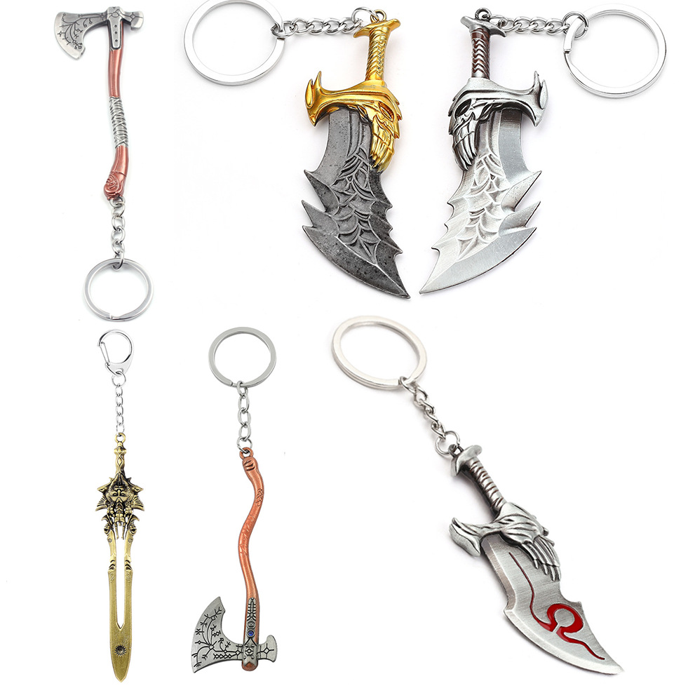 Women Accessories Chain - พวงกุญแจดาบของเครโทส God of War 4 ของตกแต่งสำหรับผู้ชายและผู้หญิง