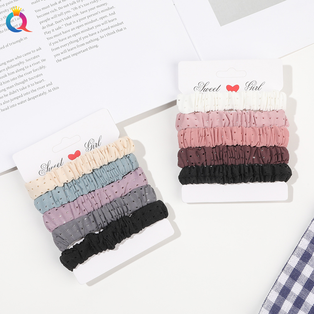Scrunchie Satin Set - ชุดยางรัดผมซาติน, ยางรัดผมแบบยืดหยุ่นสูง, อ่อนโยนต่อเส้นผม, เครื่องประดับผมที่เรียบง่ายและใช้งานได้หลากหลาย