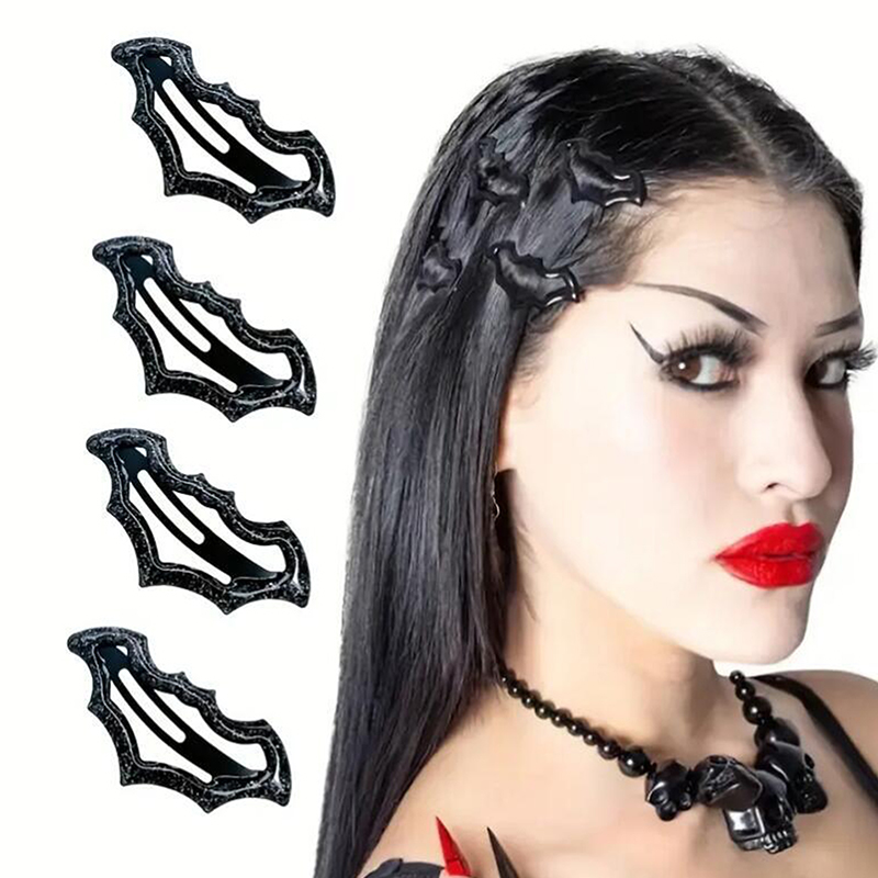 Women'S Essential Accessories - กิ๊บติดผมรูปค้างคาวสำหรับฮาโลวีน 10 ชิ้น ชุดหลากสีสัน น่ารัก แฟชั่น