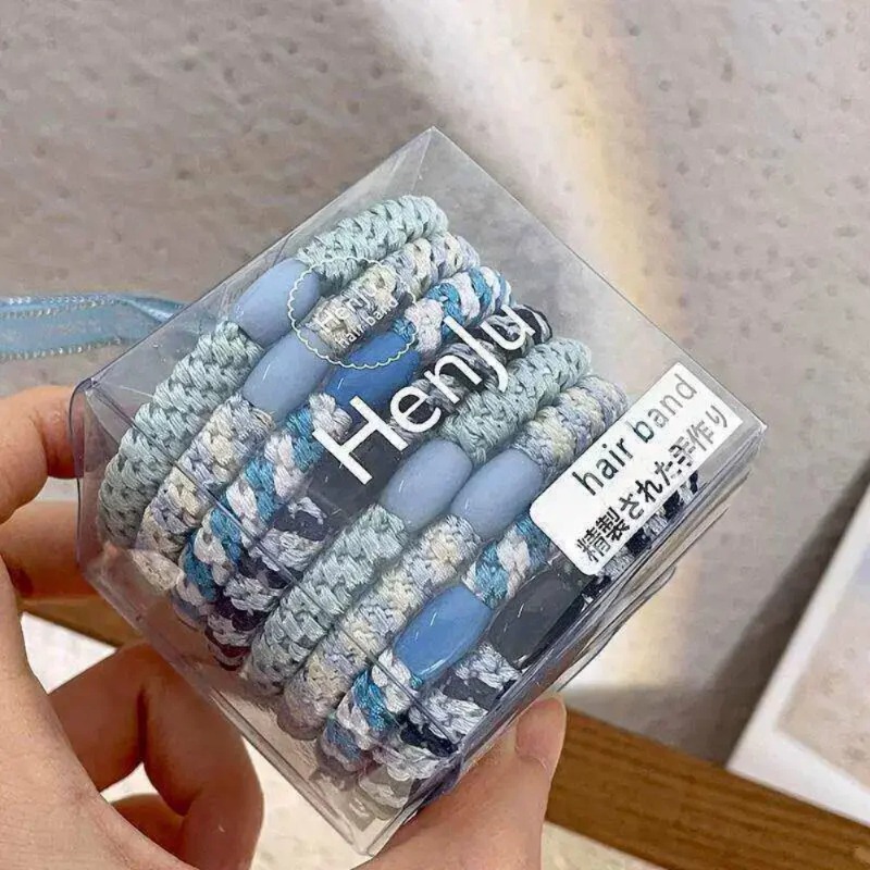 Hair Band Elastic - 2026 ยางรัดผมเออร์ลิง ฮาลันด์รุ่นใหม่ แพ็ค 8 ชิ้น