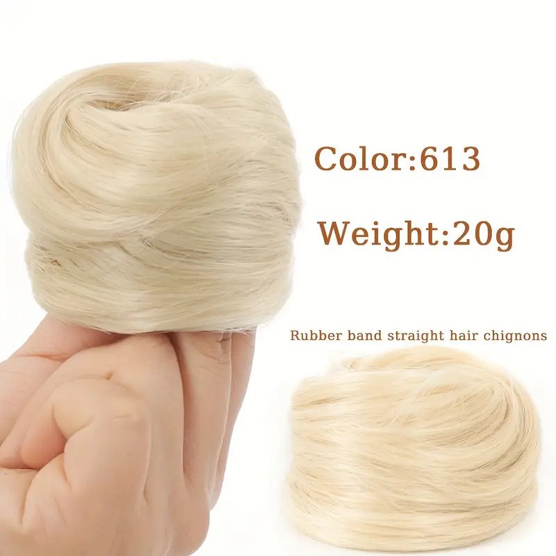 ผมปลอมแบบมัดจุก ทรงยุ่งๆ แบบชิ - Hair Band Elastic บทวิจารณ์และราคา