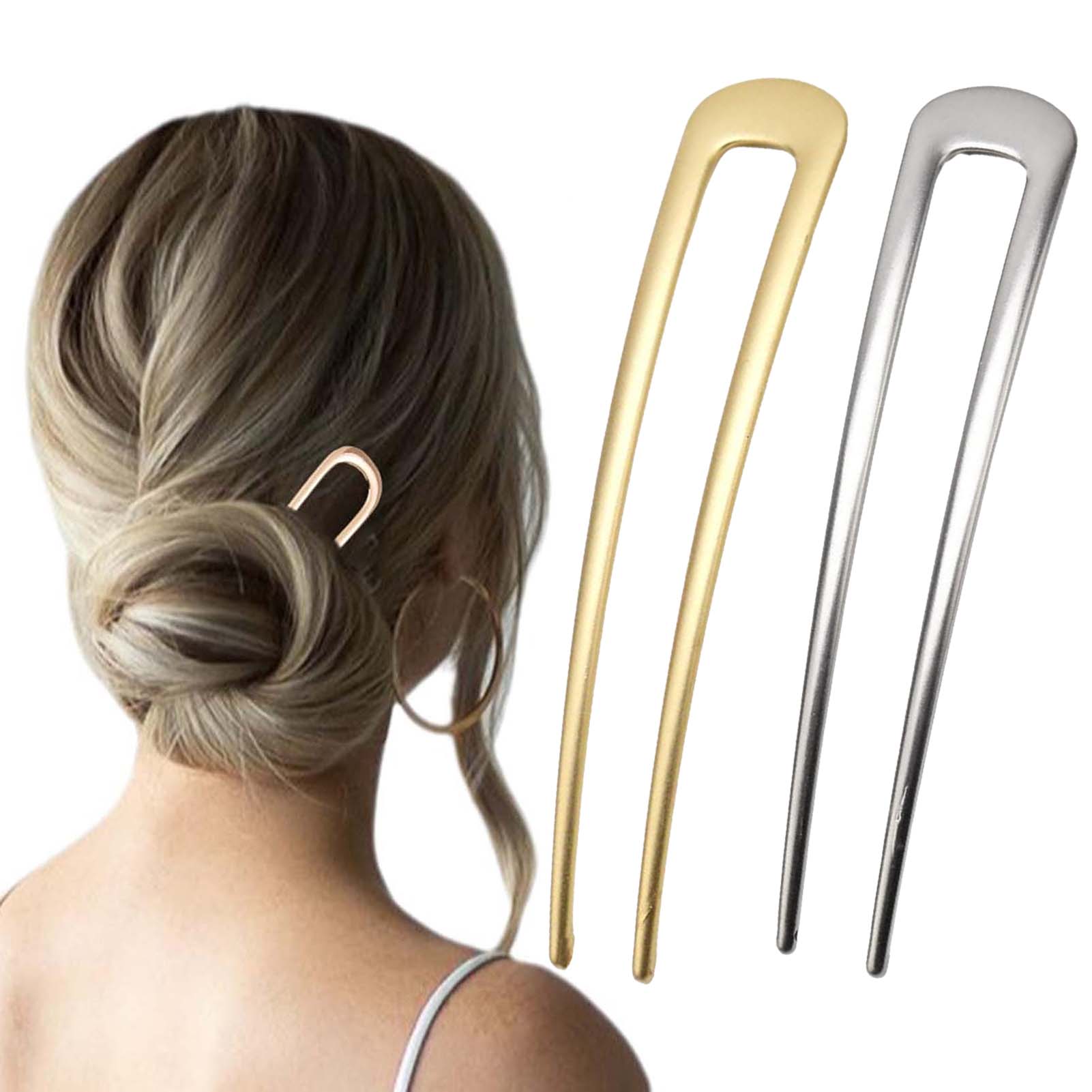 กิ๊บติดผมรูปตัวยูแบบฝรั่งเศส ว - Hair Fork Stick บทวิจารณ์และราคา
