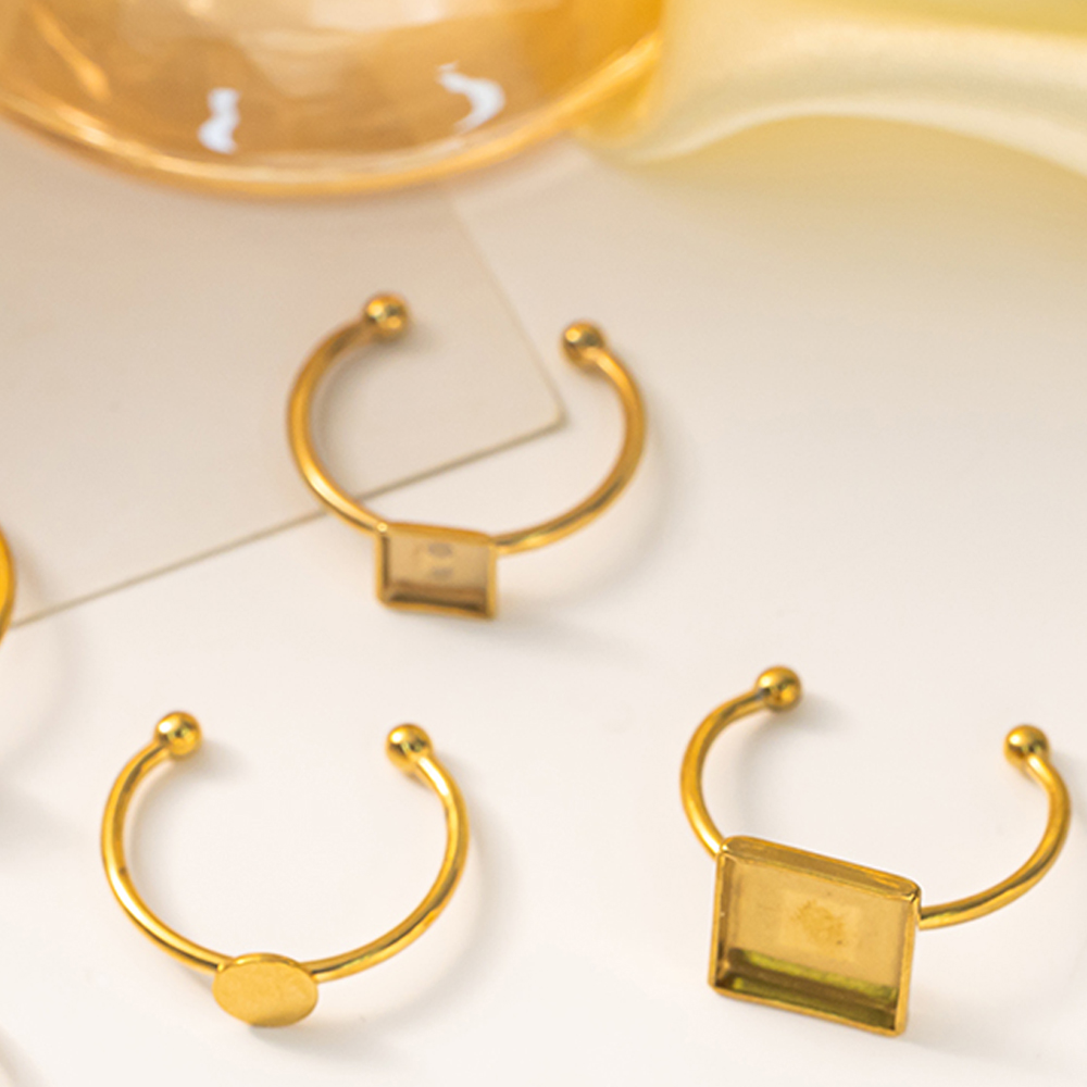 5pcs สแตนเลสสตีลหัวใจเปิดแหวนก - Ring Set Adjustable บทวิจารณ์และราคา