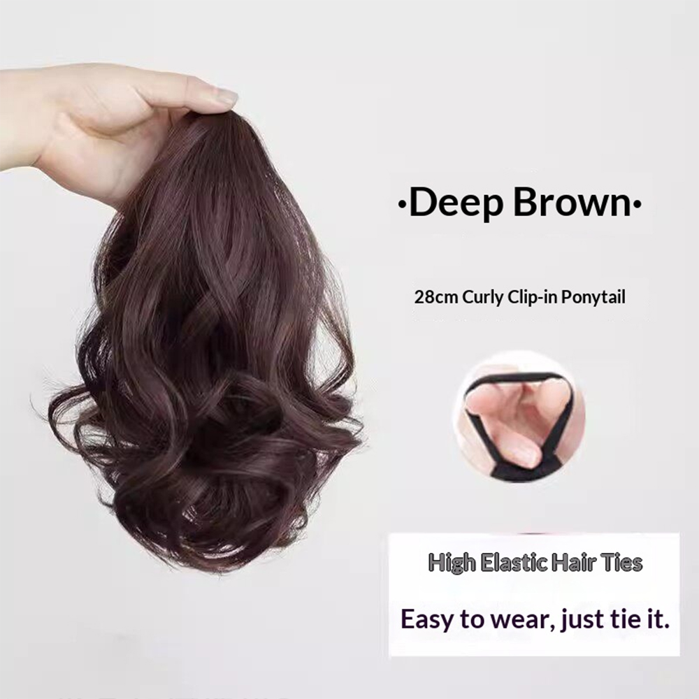 วิกผมหางม้าแบบม้วน 10 นิ้ว ทำจ - Hair Band Elastic บทวิจารณ์และราคา