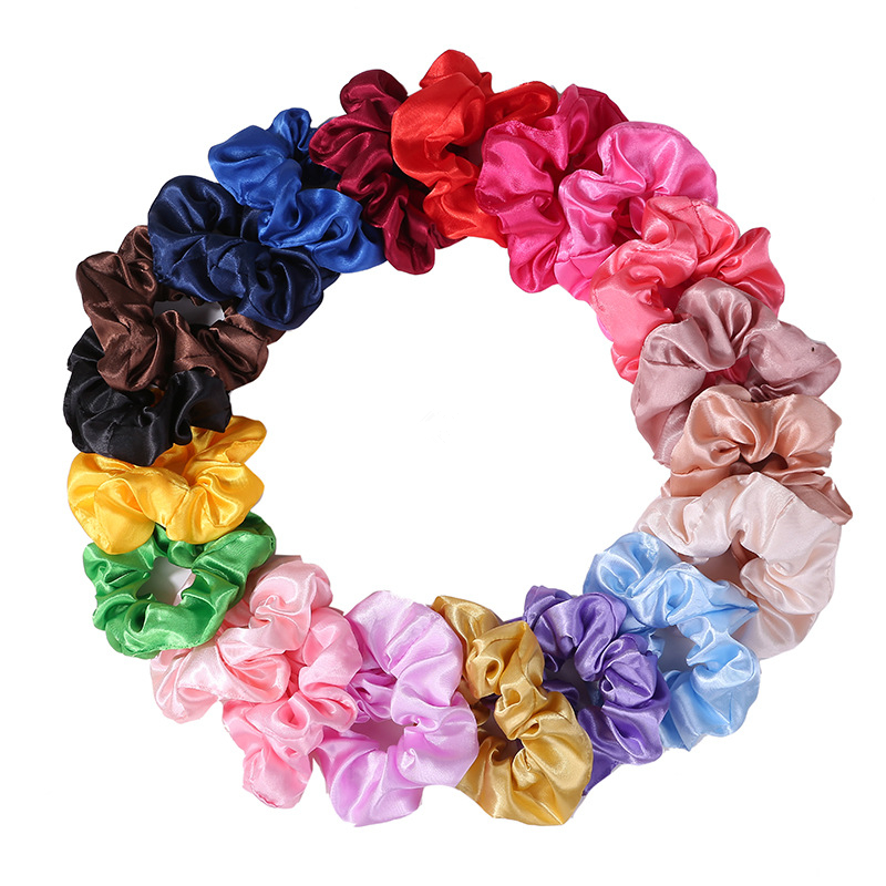 ชุดยางรัดผมแบบสครันชี่ สายรัดผ - Scrunchie Satin Set บทวิจารณ์และราคา