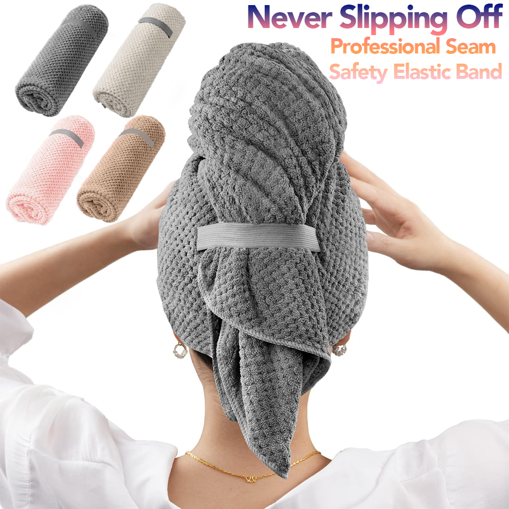ผ้าขนหนูไมโครไฟเบอร์ขนาดใหญ่พิ - Hair Band Elastic บทวิจารณ์และราคา