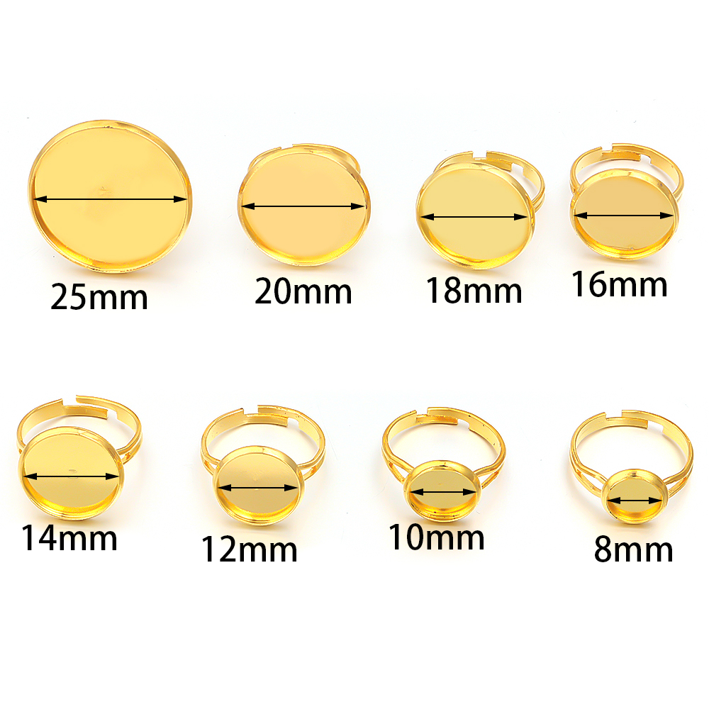 ฐานแหวนเปล่าปรับขนาดได้ 10 ชิ้ - Ring Set Adjustable บทวิจารณ์และราคา
