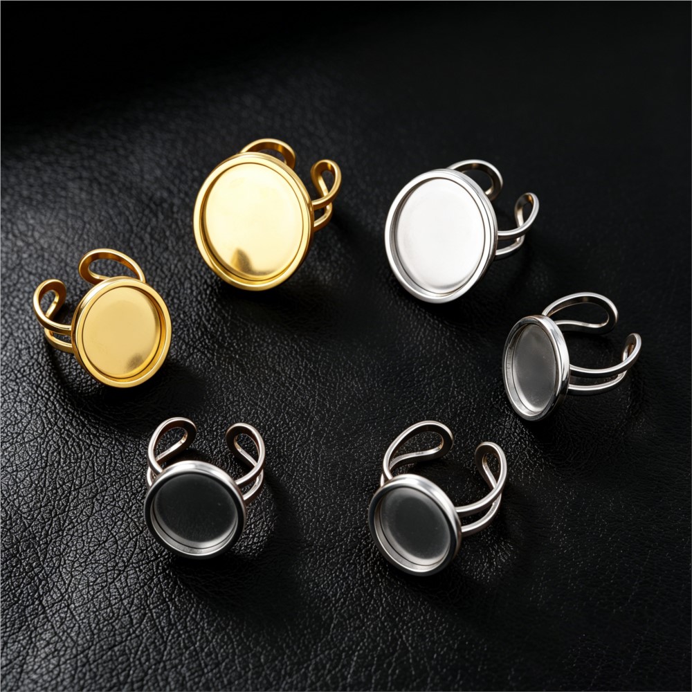 ฐานแหวนสแตนเลสทรงสี่เหลี่ยมแบบ - Ring Set Adjustable บทวิจารณ์และราคา