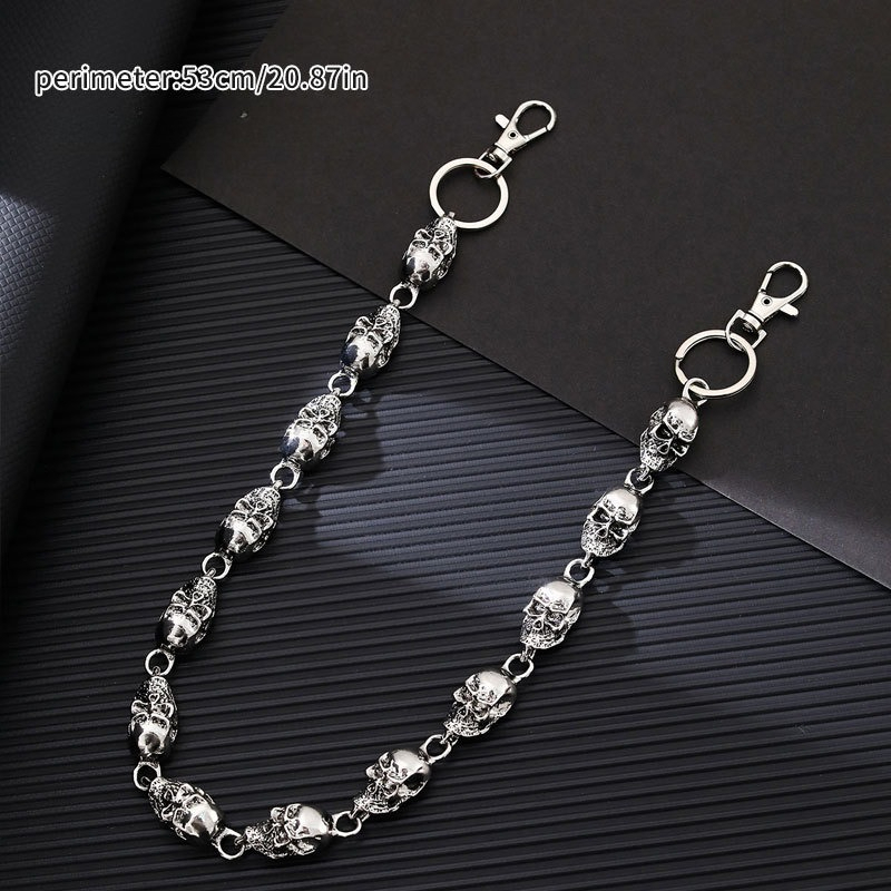 พวงกุญแจรูปหัวกะโหลก, พวงกุญแจ - Women'S Jeans Accessories Chain บทวิจารณ์และราคา