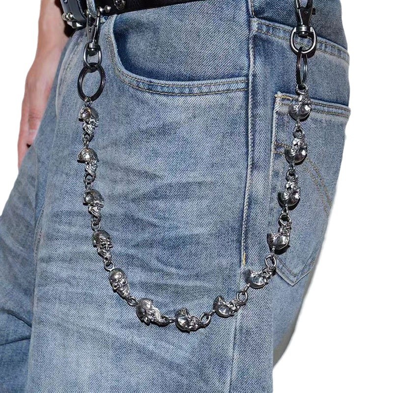 พวงกุญแจรูปหัวกะโหลก, พวงกุญแจ - Women'S Jeans Accessories Chain บทวิจารณ์และราคา