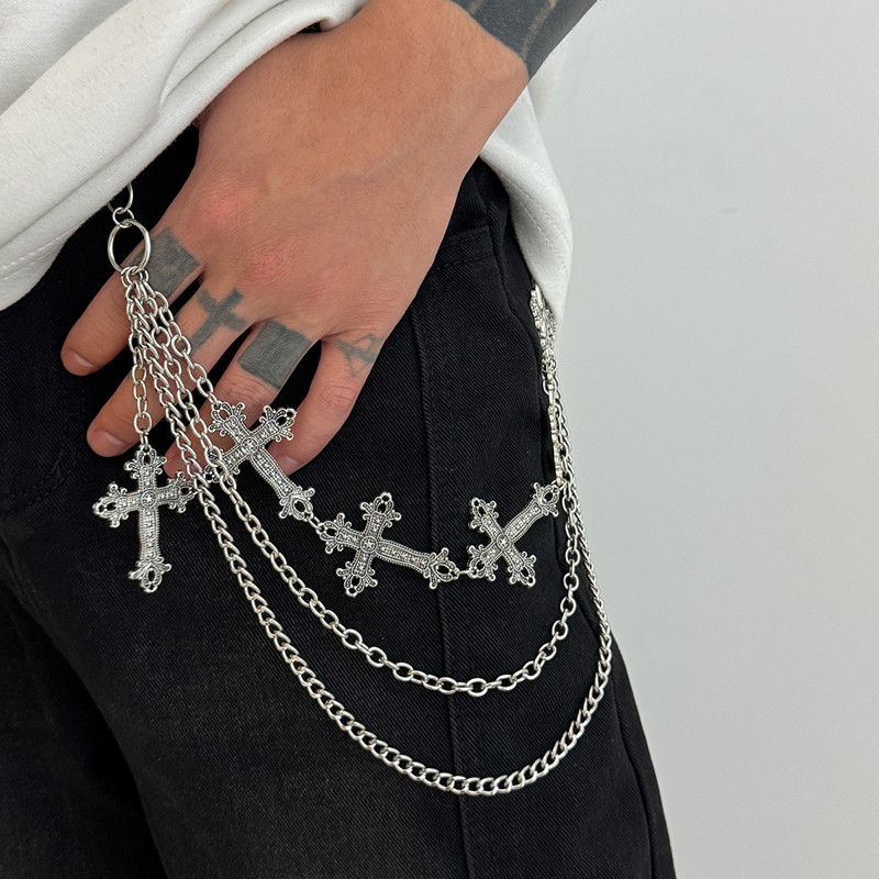 แฟชั่น Punk โลหะกางเกง Hip Hop - Women'S Jeans Accessories Chain บทวิจารณ์และราคา
