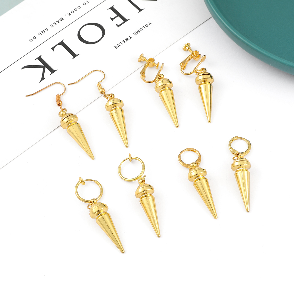 ต่างหูแฟชั่นสไตล์อนิเมะสีทอง ด - Women'S Ear Accessories บทวิจารณ์และราคา