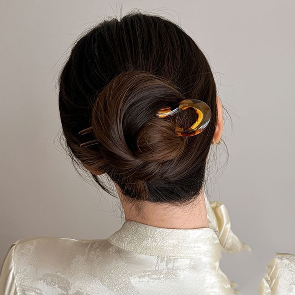 กิ๊บติดผมรูปตัวยู แฟชั่นลายกระ - Hair Fork Stick บทวิจารณ์และราคา