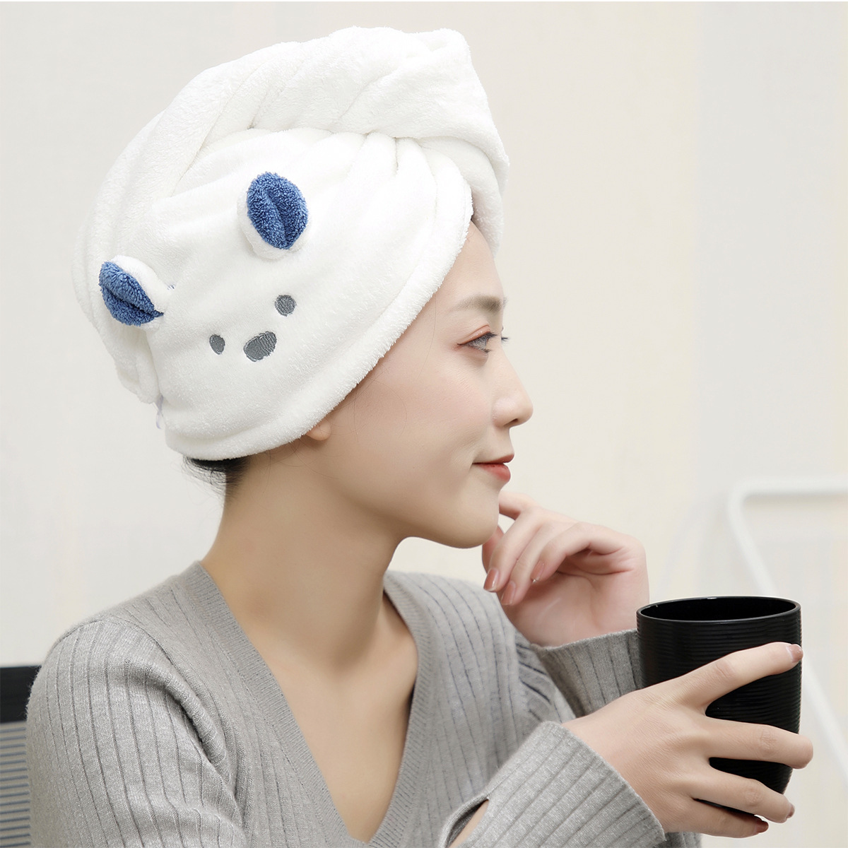 ผ้าขนหนูสำหรับผม ลายการ์ตูน น่ - Hair Band Elastic บทวิจารณ์และราคา