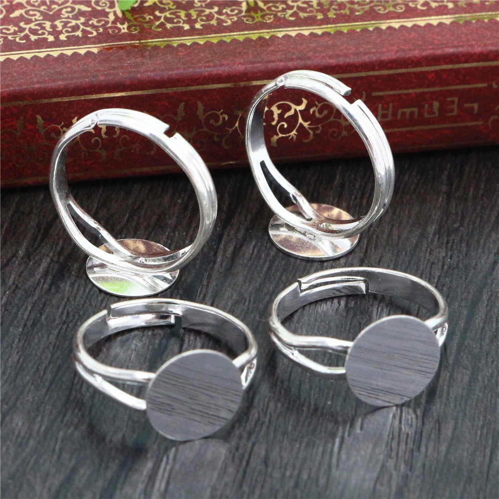 6/8/10/12mm 10pcs Silver Plate - Ring Set Adjustable บทวิจารณ์และราคา