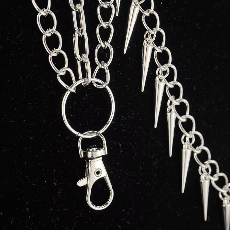 สายโซ่พังก์3ชั้นบนกางเกงยีนส์พ - Women'S Jeans Accessories Chain บทวิจารณ์และราคา
